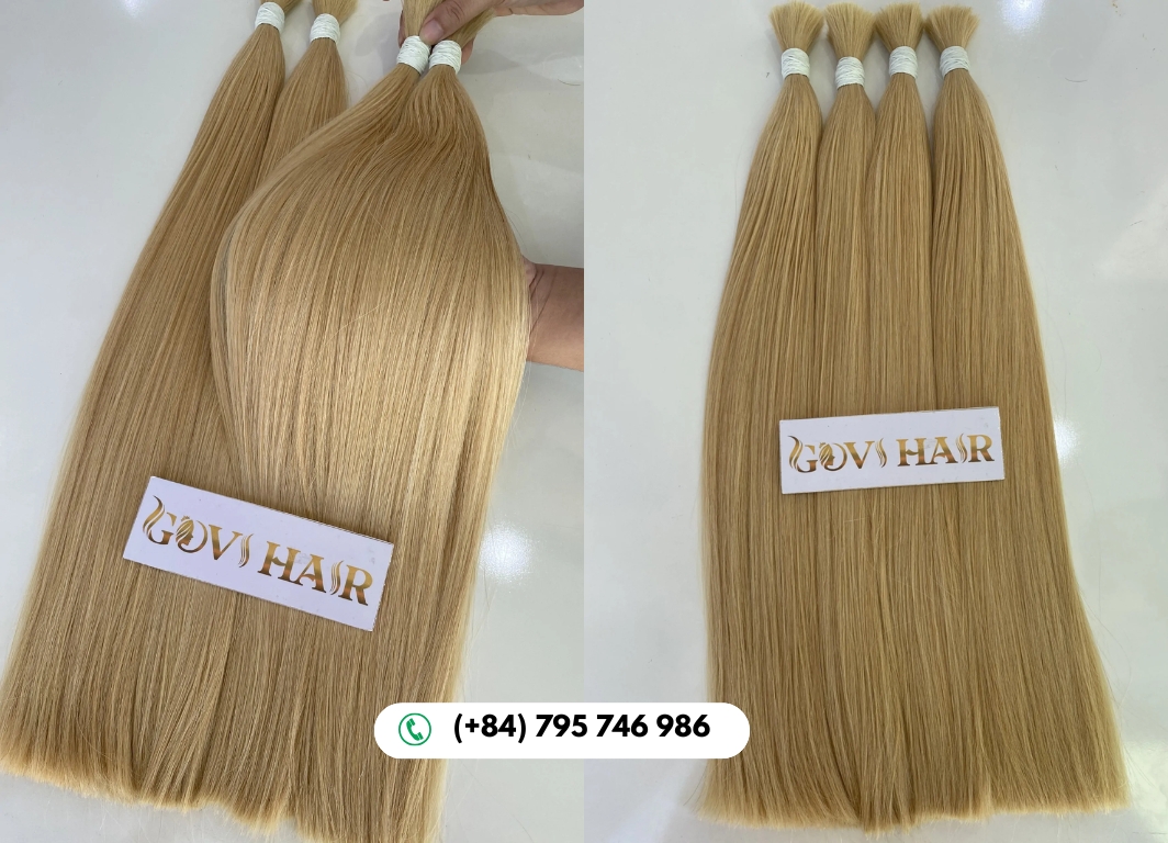 GoviHair Blonde Bulk Hair with Premium Quality