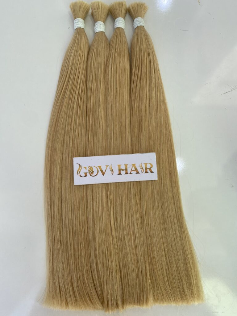 Natural Straight Bulk Human Hair #613 Blonde Color Raw Vietnamese Hair 6 Natural Straight Bulk Human Hair #613 Blonde Color Raw Vietnamese Hair
