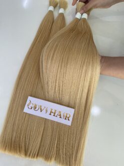 Natural Straight Bulk Human Hair #613 Blonde Color Raw Vietnamese Hair