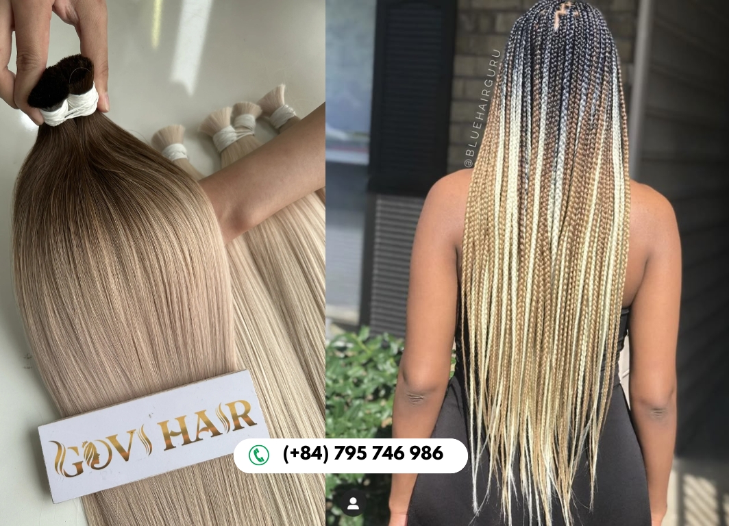 4/613 Ombre Hair Blends Warm Brown and Platinum