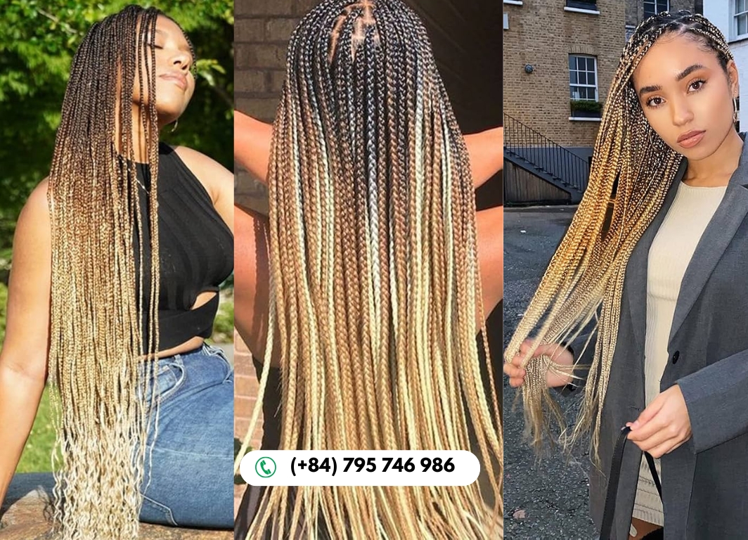 5C/24C Ombre Bulk Hair Creates Elegant and Luxurious Styles