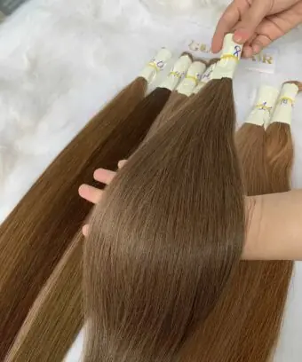 Straight Bulk Human Hair for Braiding #8 Color