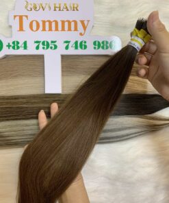 Straight Mocha Meilt Nanoring Hair Extension