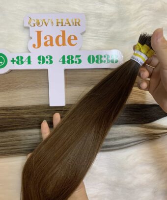 Straight Mocha Meilt Nanoring Hair Extension