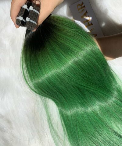Bone straight Ombre Color Tape Hair Extensions
