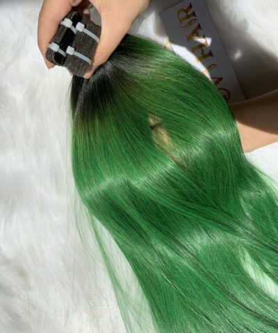 Bone straight Ombre Color Tape Hair Extensions