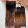 Lace 4_4 closure - ombre chestnut brown color