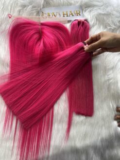 Pink Weft Bone Straight