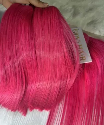 Pink Weft Bone Straight