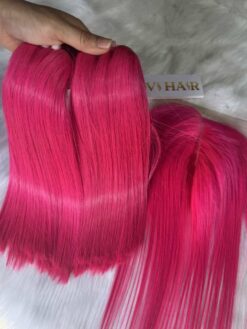 Pink Weft Bone Straight