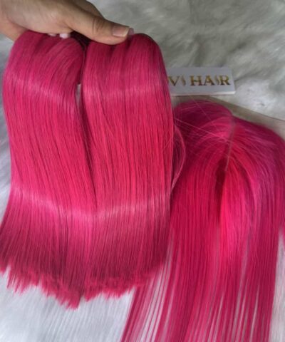Pink Weft Bone Straight