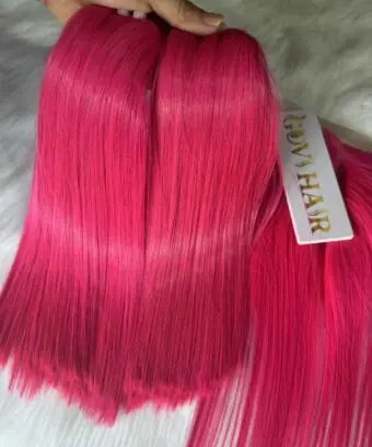 Pink Weft Bone Straight