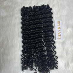 Raw Vietnamese Hair Tiny Ocean Wavy 1B- Natural Color Weft Curly