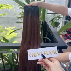 Bone Straight Ombre Brown Weft