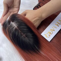 Closure 2x6 Ombre Brown Closure ( Middle part)