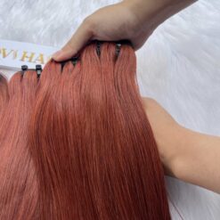 Bone Straight Brown Weft