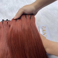 Bone Straight Brown Weft