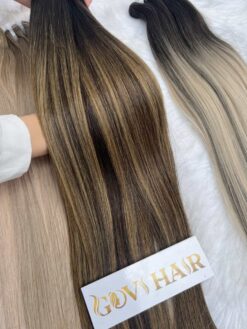 Weft Hair Extensions Bone Straight Dubai Color Raw Vietnamese Hair 8 weft hair