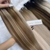 Weft Hair Extensions Bone Straight Mix Piano Color Raw Vietnamese Hair 10 weft hair