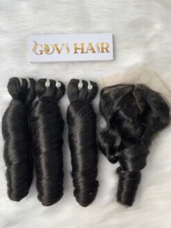 Spring Curly 1B Natural Color Weft Curly