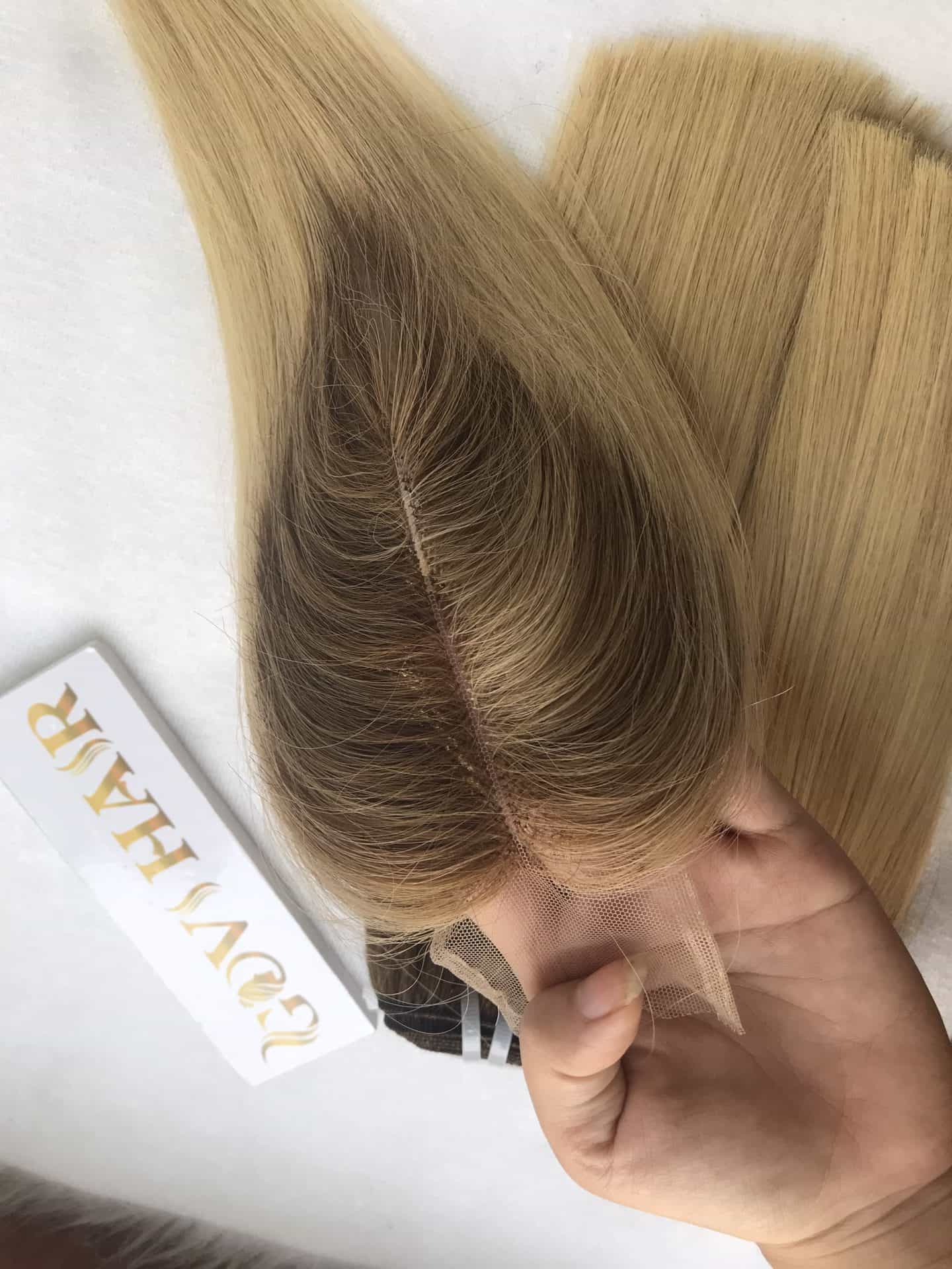 HD Lace Closure 2x6 Ombre Blonde Color Human Hair 1 Closure 2x6 Ombre Blond Closure (Middle part)