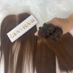 Bone straight Brown Weft