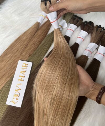 Bone Straight #16 Color Weft Hair Extensions