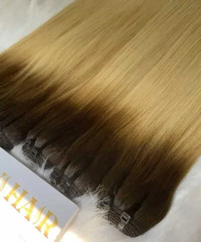 Bundles Human Hair Bone StraightW Ombre Color Weft