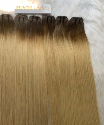 Bundles Human Hair Bone StraightW Ombre Color Weft