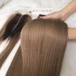 Natural Weft Hair Bone Straight Colored Weft