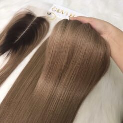 Natural Weft Hair Bone Straight Colored Weft