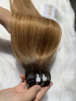 Hot Sale Weft Hair Bone Straight Ombre Color Weft