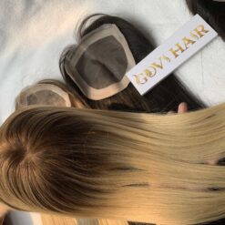 Human Hair Bundles Touper - Lace 5x5 - 130 Density Natural color