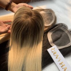 Human Hair Bundles Touper - Lace 5x5 - 130 Density Natural color