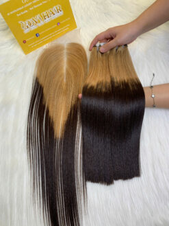Weft Hair - Ombre Brown Color