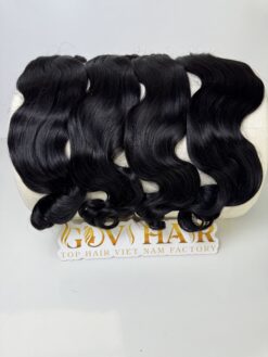 Body Wave Single Machine Weft Hair Extensions 22 Inch #1B Natural Black Color