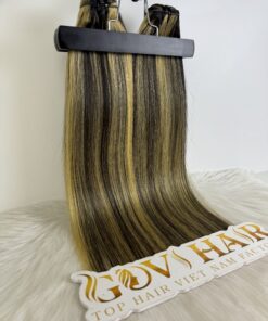 Weft Hair Extensions 22 Inch Mix Piano #8/613 Color