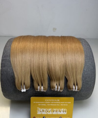 Bone Straight Machine Weft Hair Extensions 26 Inch #5 Light Brown