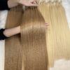 Bone Straight Machine Weft Hair Extensions 26 Inch #5 Light Brown Color 8 Bone Straight Machine Weft Hair Extensions 26 Inch #5 Light Brown Color