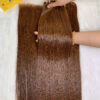 Bone Straight Machine Weft Hair Extensions 26 Inch #6 Chesnut Brown Color 6 Bone Straight Machine Weft Hair Extensions 26 Inch #6 Chesnut Brown Color