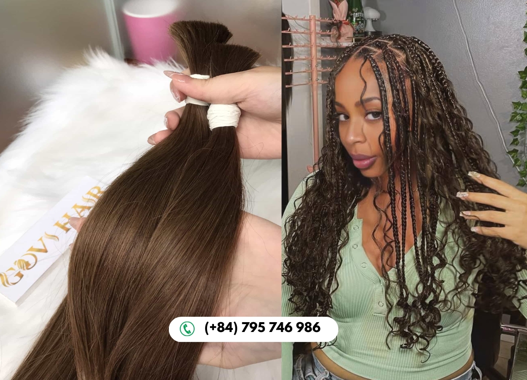 Brown Bulk Hair Blends Warmth, Shine and Sophistication