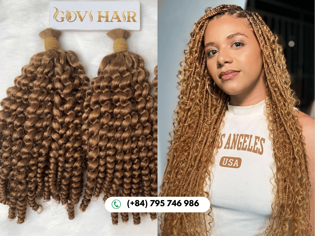 Deep Curly Bulk Human Hair for Braiding Raw Hair 8 Deep Curly Bulk Hair for Braiding Offers Natural Bounce