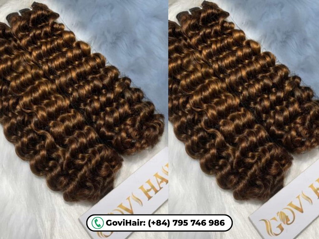 Deep Curly Machine Weft Hair Extensions Brown Color provide several advantages