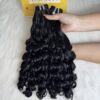 Fumi Curly Machine Weft Hair Extensions 24 Inch #1B Natural Color 12 Fumi Curly Machine Weft Hair Extensions 24 Inch #1B Natural Color