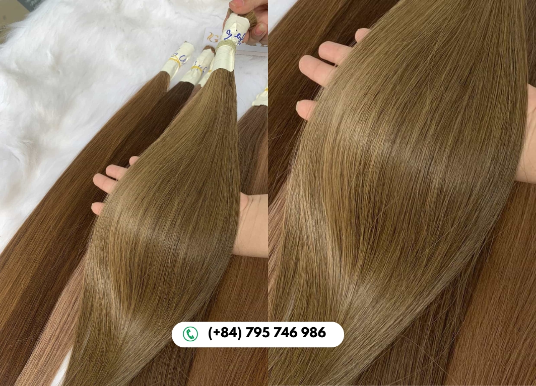 Straight Bulk Human Hair for Braiding #3 Color 6 Govihair - The Global Standard for Premium Raw Vietnamese Hair