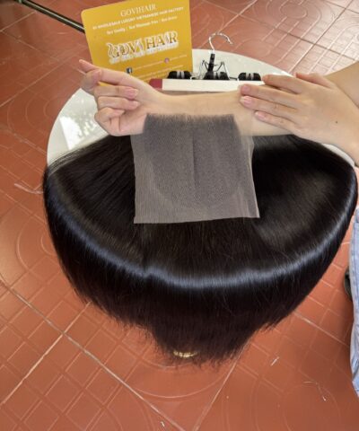 HD Lace Closure 5x5 Free Part Bone Straight 12 Inch #1B Natural Black
