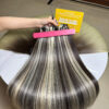 Machine Weft Hair Extensions Piano Blonde Color