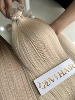 Natural Straight Bulk Human Hair #60C Color Raw Vietnamese Hair