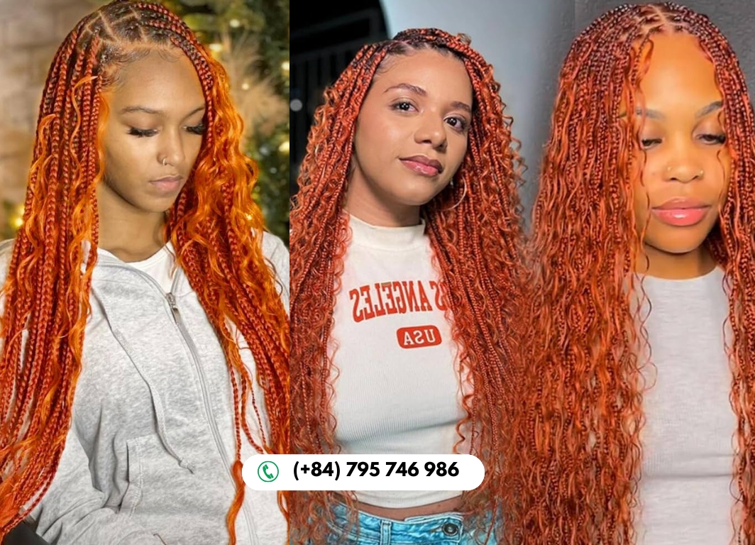Ombre Orange Braiding Hair Inspires Bold Self-Expression