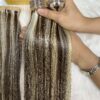 22 Inch Straight #2/22A Mix Piano Color Tape In Hair Extensions 100% Human Hair 9 Straight #2/22A Color Tape In Hair Extensions